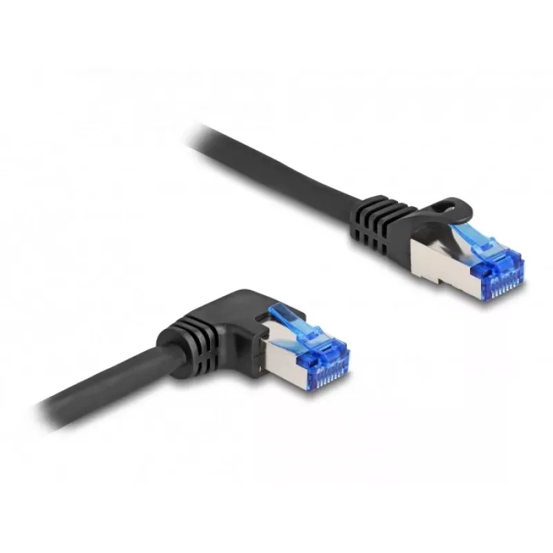 Cabo de rede DeLOCK RJ45 Cat.6A S/FTP 0,5 m preto