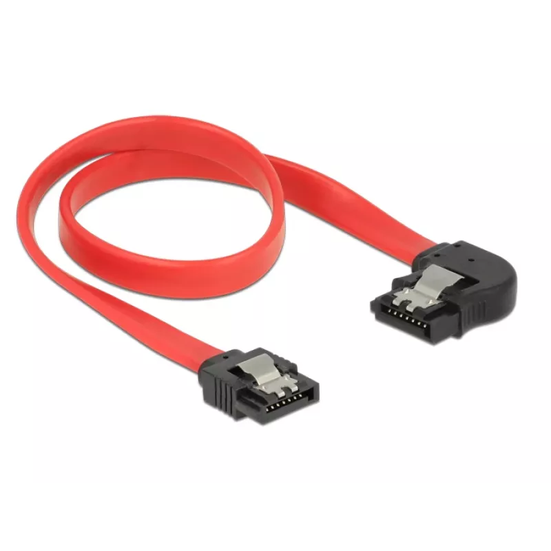 Cabo SATA DeLOCK 83963 0,3 m SATA 7 pinos preto vermelho