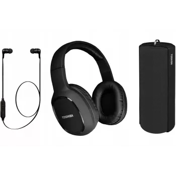 Auscultadores Toshiba Triple Pack HSP-3P19-II pretos
