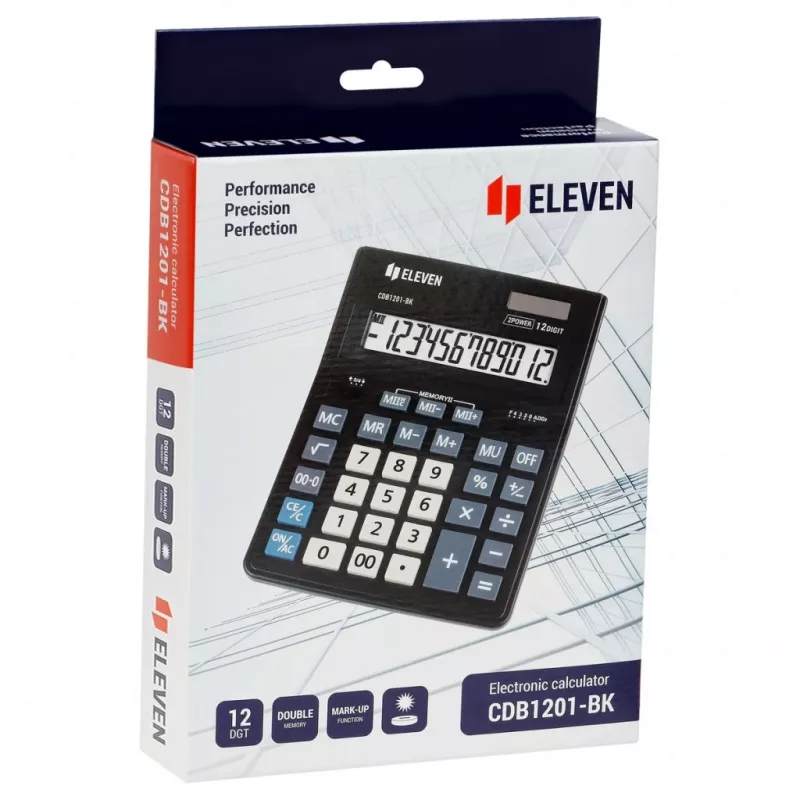 Calculadora de escritório Eleven CDB1201-BK (EU)