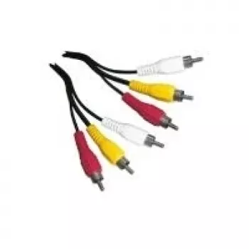 Cabo de vídeo compósito Schwaiger CIK5015 1,5 m 3 x RCA Preto