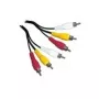 Cabo de vídeo compósito Schwaiger CIK5015 1,5 m 3 x RCA Preto