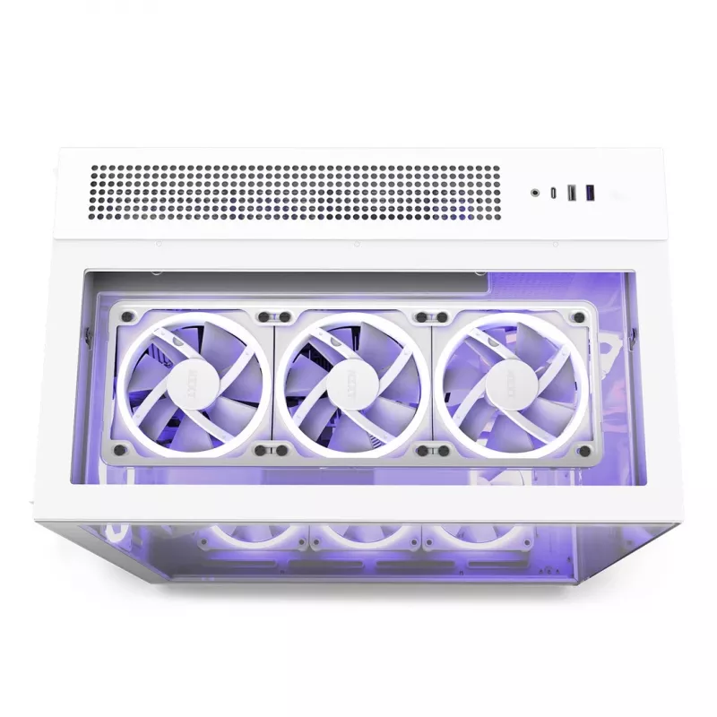 Caixa de PC NZXT H9 Elite Midi Tower branca