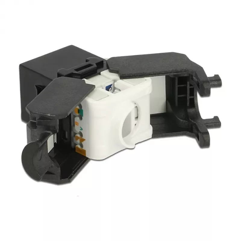 Delock 86267 módulo Keystone de RJ45 para LSA Cat.6A UTP, preto