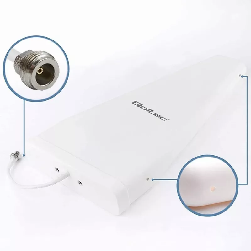 Antena 4G LTE DUAL Qoltec 57043 | 14 dBi | omnidirecional | exterior