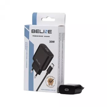 Carregador Beline Beli02176 30W USB-C com cabo USB-C, preto
