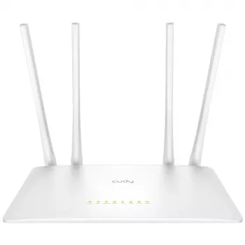 Router de mesa Cudy WR1200 Dualband Wi‑Fi 5 (802.11ac) 867 Mbit/s, 4x RJ‑45 LAN, Branco