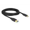 Cabo USB DeLOCK SuperSpeed USB 3.2 Gen 2 Type-A para Type-C 3 m