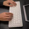 Teclado sem fios Tellur TLL491241 Mini branco — layout compacto, ligação sem fios