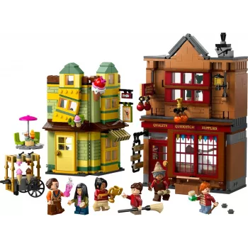 LEGO Harry Potter 76452 Quidditch Supplies Gelataria Mini‑Build‑Set, 795 peças, 6 minifiguras, idade 8+