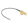Cabo de antena DeLOCK SMA 90° conector fêmea PCB cabo coaxial blindado 0,15 m I-PEX MHF1 Preto Dourado