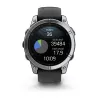Garmin Fenix E 3,3 cm (1,3 polegadas) AMOLED 47 mm Digital 416 × 416 píxeis Ecrã tátil Aço inoxidável Wi-Fi GPS (Satélite)