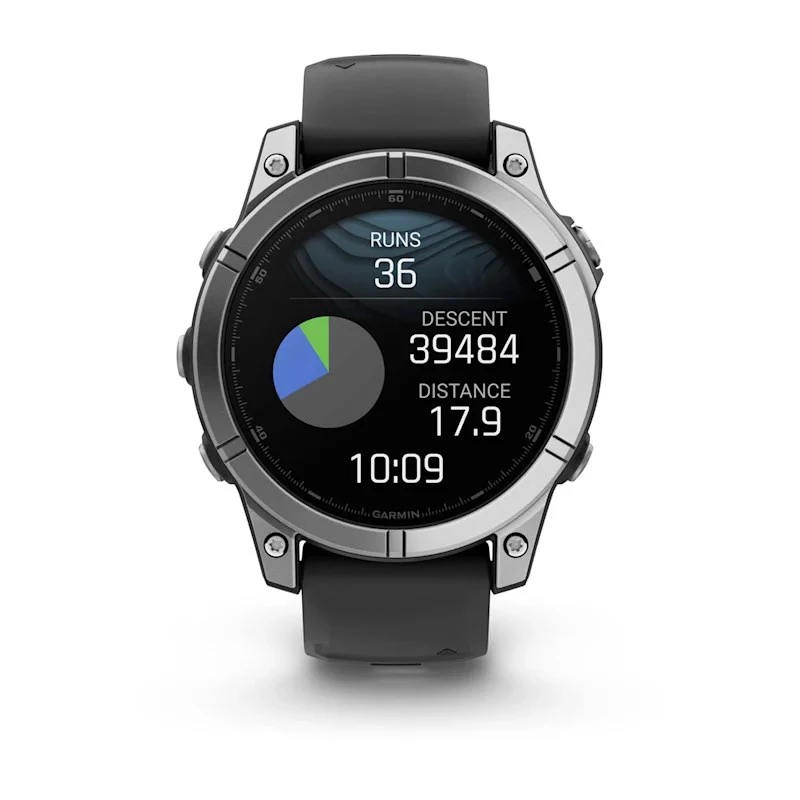 Garmin Fenix E 3,3 cm (1,3 polegadas) AMOLED 47 mm Digital 416 × 416 píxeis Ecrã tátil Aço inoxidável Wi-Fi GPS (Satélite)