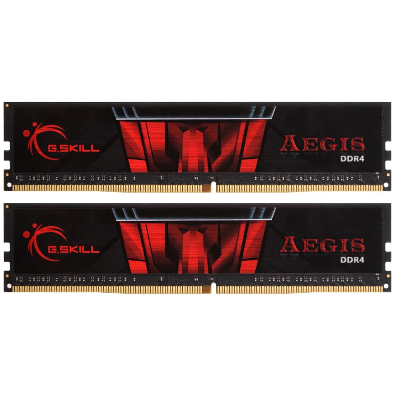 DIMM 16 GB DDR4-3000 (2x 8 GB) Dual-Kit, memória RAM preta, F4-3000C16D-16GISB, Aegis, INTEL XMP