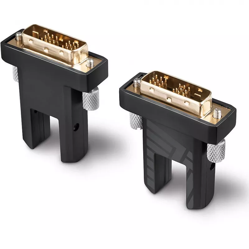 Cabo Micro HDMI híbrido de fibra ótica Lindy 10m 18G com conectores HDMI e DVI removíveis
