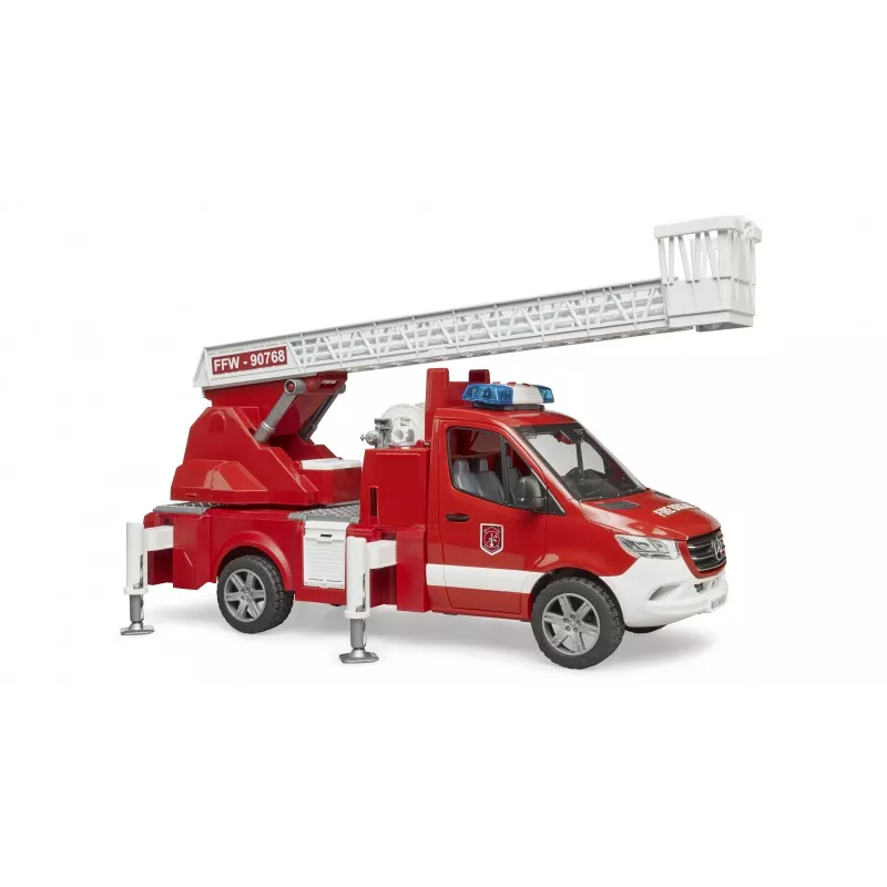 Carro de bombeiros BRUDER 02673 vermelho branco plástico ABS 4 anos