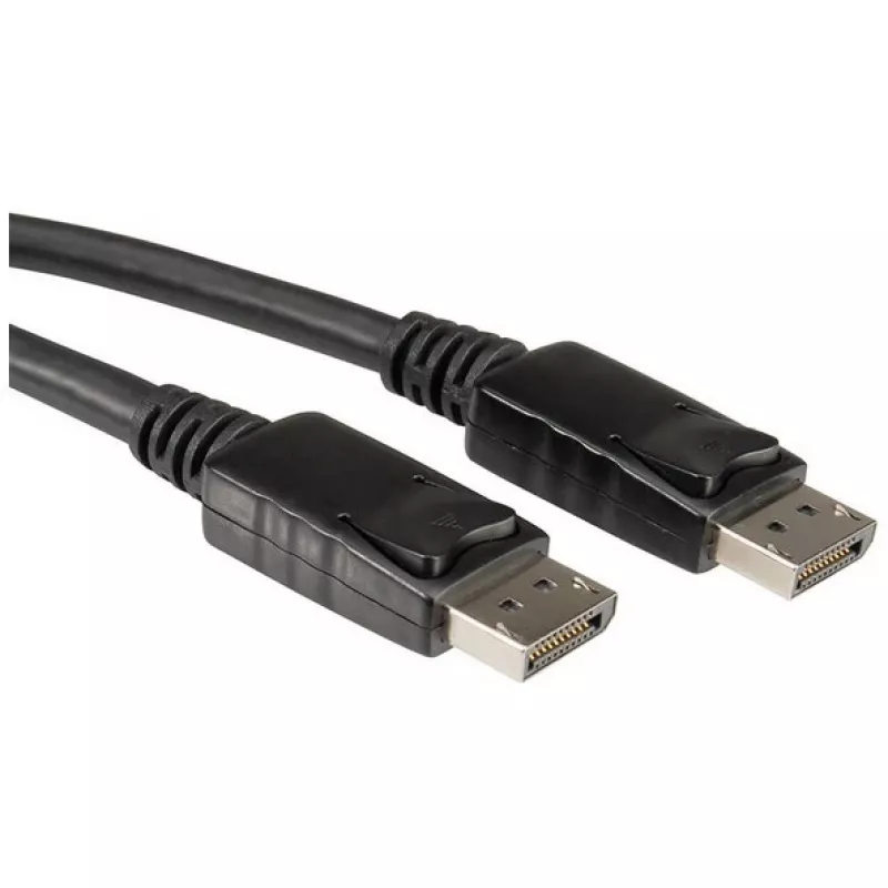 ROLINE - Cabo DisplayPort - DisplayPort (M) para DisplayPort (M) - 2 m - Preto (11.04.5762)