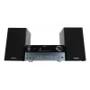 Micro-sistema de áudio doméstico Aiwa MSBTU-700DAB — 25 W RMS, DAB+/FM, Bluetooth 10 m, gaveta para CD, visor LED, preto/azul ártico