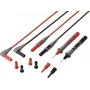 Cabo de medição de silicone premium VOLTCRAFT MSL-850 contactos dourados 1,2 m 1 par (VC-17312690)
