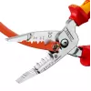 Descarnador de cabos Knipex 13 76 200 ME capacidade de descarnar 6 mm vermelho aço inoxidável amarelo
