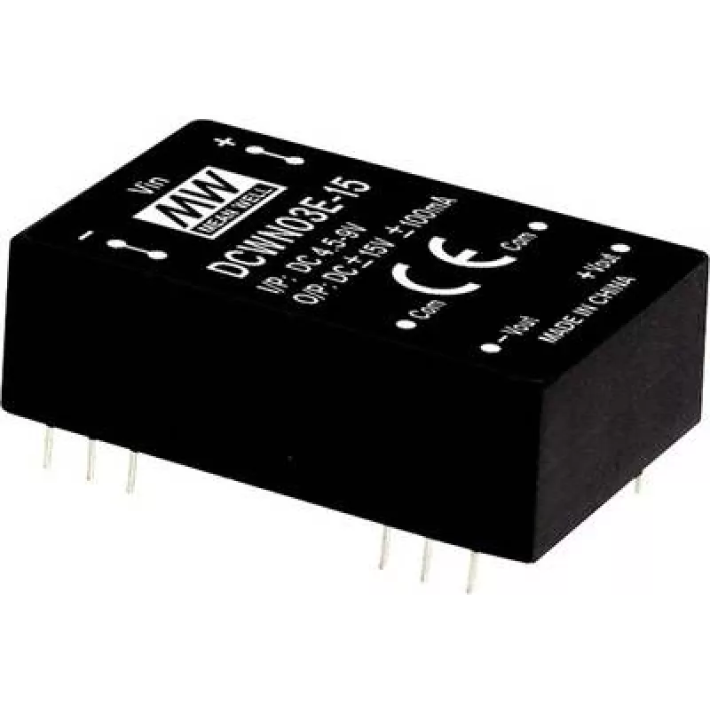 Fonte de alimentação DC MEAN WELL DCWN03B-15 3W 15V entrada 18-36V