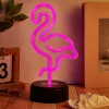 Lâmpada LED de mesa/decorativa MANTA SNL79PK rosa flamingo – lâmpada de decoração LED