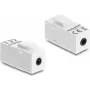 Módulo Keystone DELOCK conector fêmea estéreo 3,5 mm 4 pólos para conector fêmea estéreo 3,5 mm 4 pólos branco