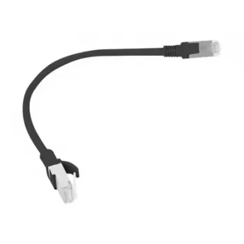 Cabo de rede LANBERG PCU5-10CC-0025-BK RJ-45 Cat5e U/UTP 0,25 m preto