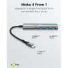 Hub USB slim de 4 portas Goobay USB-C para/USB-A 5 Gbit/s - -Plug> 1x (76562)