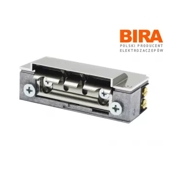 Fechadura elétrica de porta Łucznik HARTTE XS12RM-C 12V DC reversível com monitorização e libertação de lingueta