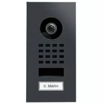 Posto de vídeo de porta IP encastrado DoorBird D1101V – superfície RAL 7016