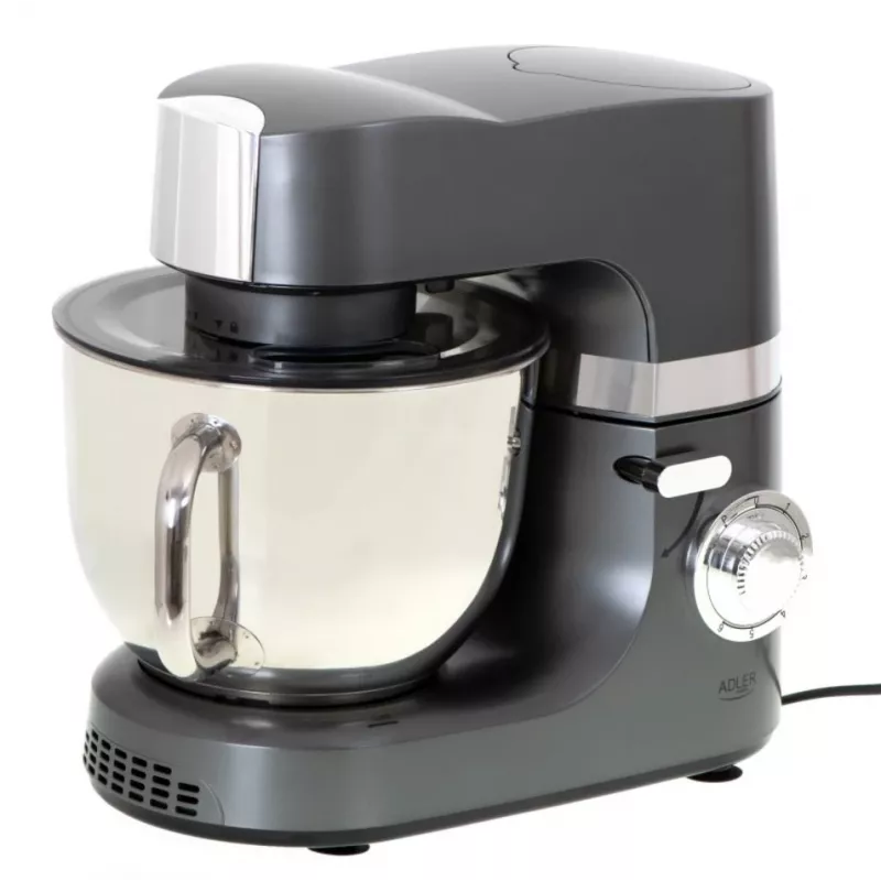 Robot de cozinha Adler AD 4221 — tigela de aço inoxidável de 7 L, 1200 W, 6 velocidades, movimento planetário