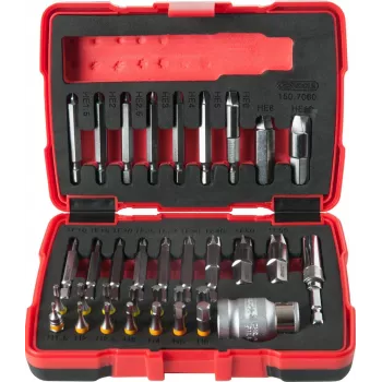 Conjunto de extratores de parafusos ks tools 150 1/4 polegadas 10 mm 34 peças para parafusos danificados e espanados