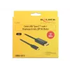 Delock Cabo USB Type-C macho > DisplayPort macho (DP Alt Mode) 4K 60 Hz 3m preto
