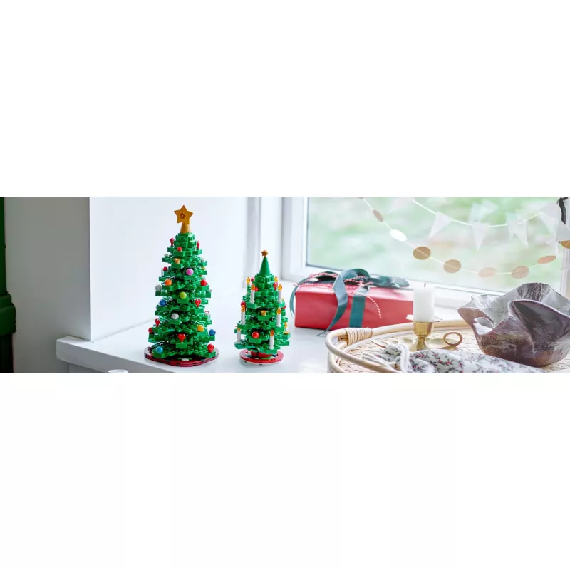 LEGO Árvore de Natal Conjunto 40573 – modelo sazonal de exposição, mini construção decorativa