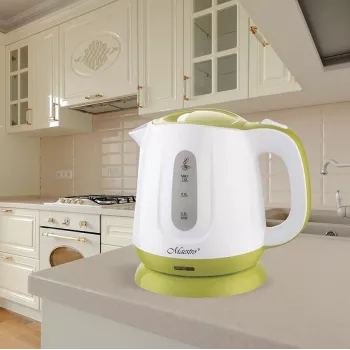 Chaleira elétrica Feel-Maestro MR013, verde, 1 L, 1100 W, verde, branco