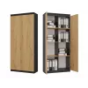 Estante de escritório RS-80 HEMN, antracite/carvalho Artisan