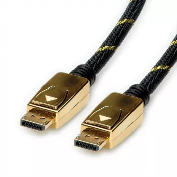 Cabo DisplayPort ROLINE 11.04.5922 3 m preto dourado
