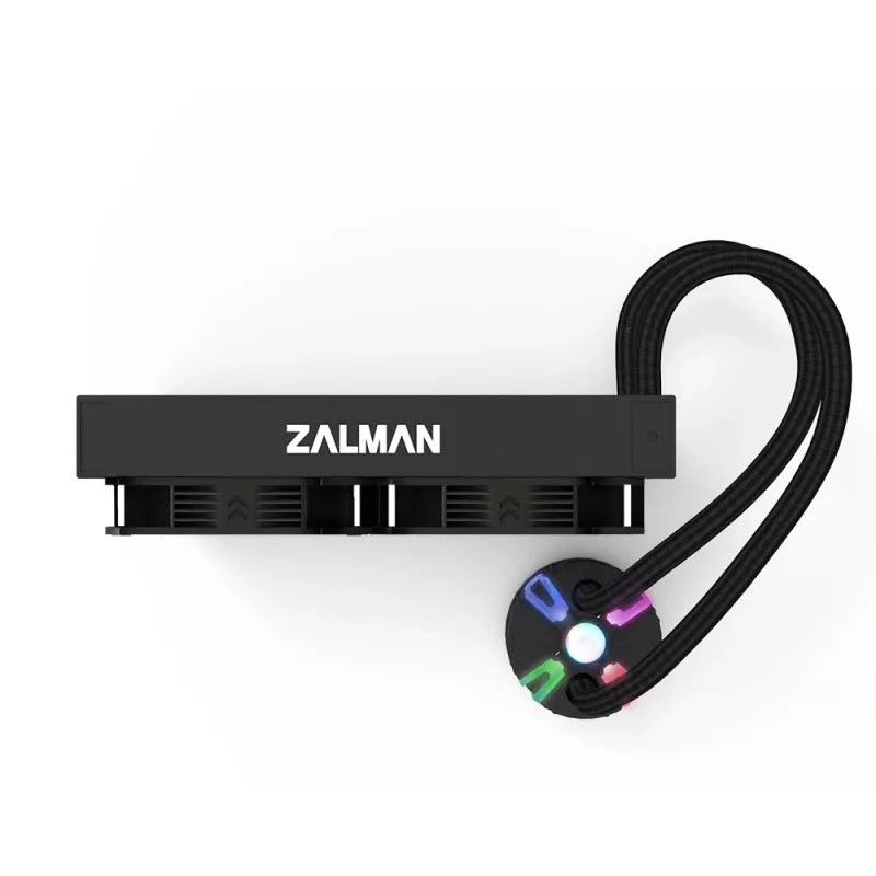 Zalman Reserator5 Z24 ARGB Preto Refrigeração líquida de CPU Radiador de 240 mm 2 ventoinhas de 120 mm