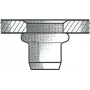 Porca rebite cega GESIPA Al M6x9x18, 250 unid.