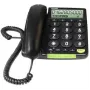 Doro PhoneEasy 312cs telefone com fio de teclas grandes, preto