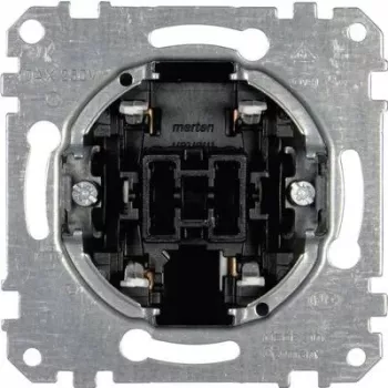 Interruptor elétrico 1P Merten MEG3117-0000, 1 polo, 10 A, 250 V, metálico, IP20