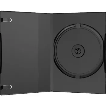 MediaRange Caixa de DVD Single - Caixa de DVD - Capacidade: 1 CD/DVD - Preto (pack de 50) (BOX11)