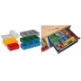 Caixas de arrumação allit EuroPlus Insert 63/22 conjunto em poliestireno de alto impacto