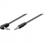 Wentronic Goobay cabo de ligação jack 3,5 mm, preto, 1,5 m - ficha jack 3,5 mm (3 polos, estéreo) → ficha jack 3,5 mm (3 polos, estéreo) 90° (67784)