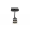 Cabo adaptador DisplayPort Assmann, DP - DVI (24+5) M/F, 0,15 m com bloqueio, compatível com DP 1.1, UL, azul, sem blindagem, 32AWG (AK-340409-001-S)