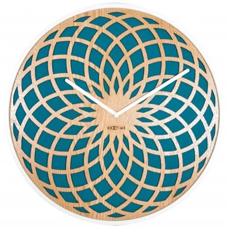 Relógio de parede NeXtime 3150tq Sun Small, Ø35 cm, turquesa