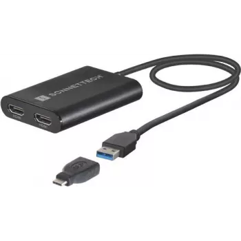 Adaptador gráfico USB Sonnet USB3-DHDMI – até 3840 x 2160, USB 3.0, preto
