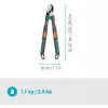 Gardena tesoura de poda TeleCut Pro S cinzento/turquesa 52cm - 67cm (12040-88)