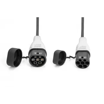 Cabo de carregamento EV em espiral Digitus 10 m Type 2 para Type 2 32 A 240 V